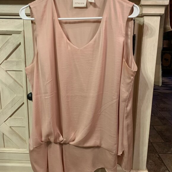 Brand new Chico's sleeveless swag top Size 2 Large - Picture 5 of 6